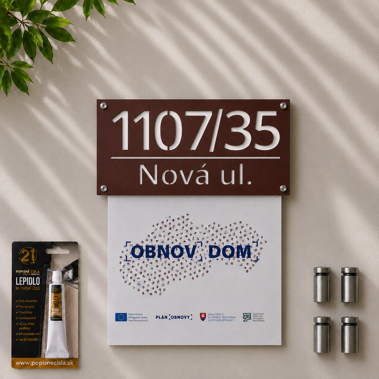 Číslo na dom: OBNOV DOM Street + LEPIDLO ZADARMO